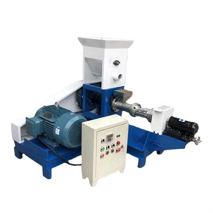 Drijvende visvoer-extruder