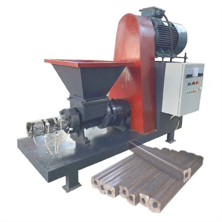 Persmachine voor houtzaagselbriketten